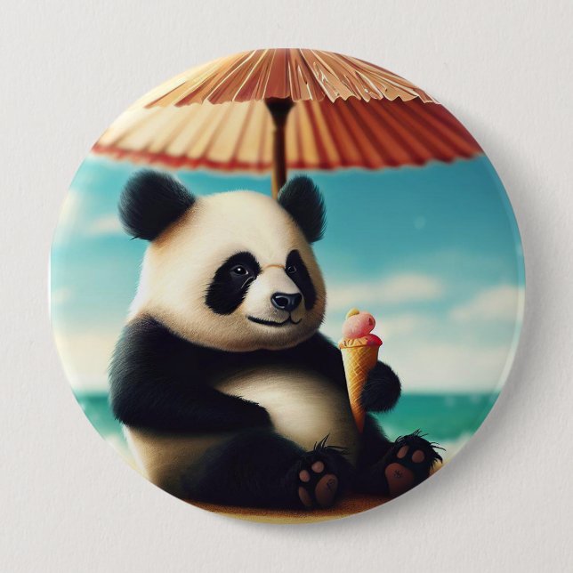 I love panda Bears Button (Front)