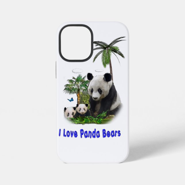 I love panda Bears Iphone Case (Back)