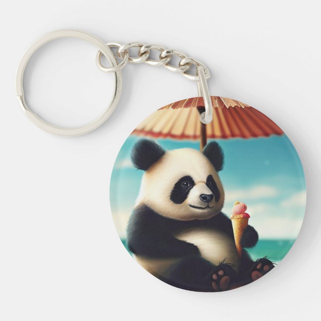 I love panda Bears Keychain (Front)