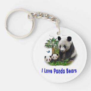 I love panda Bears Keychain