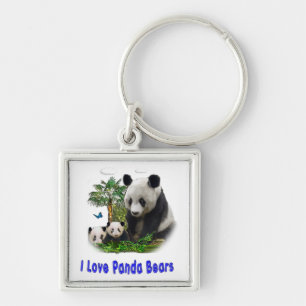 I love panda Bears Keychain
