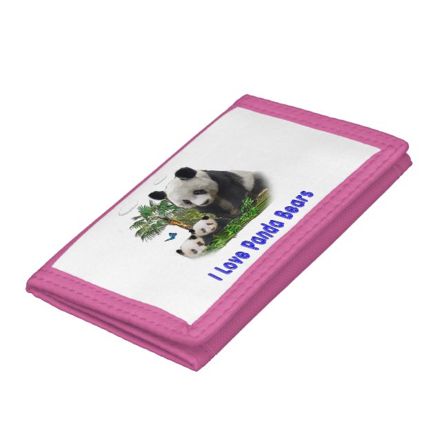 I love panda Bears Trifold Wallet (Bottom)