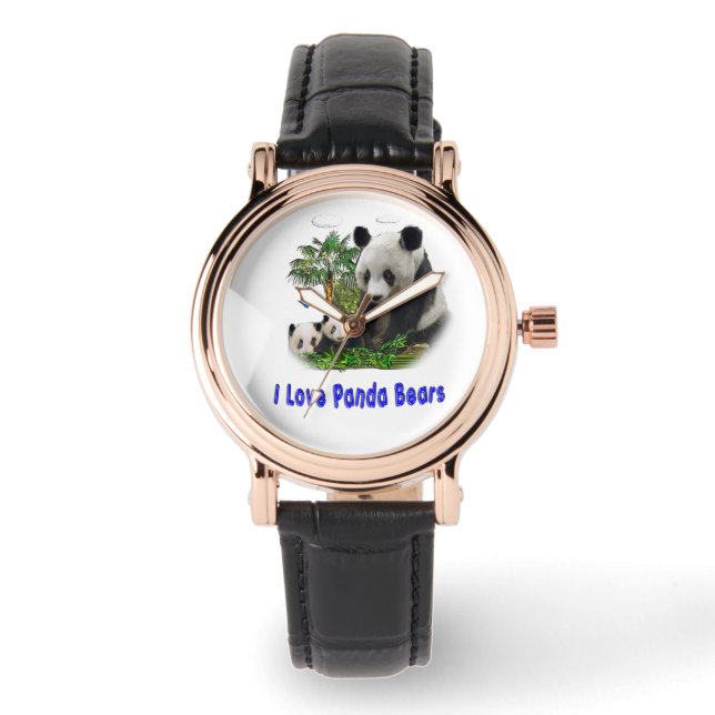 I love panda Bears Watch (Front)