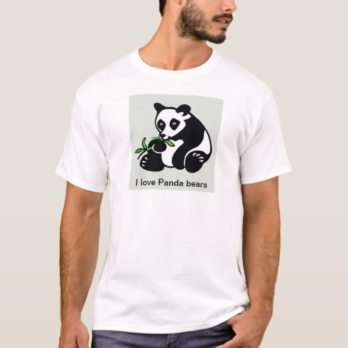 I love Panda Bears _ Wildlife _ Nature _animal T_Shirt