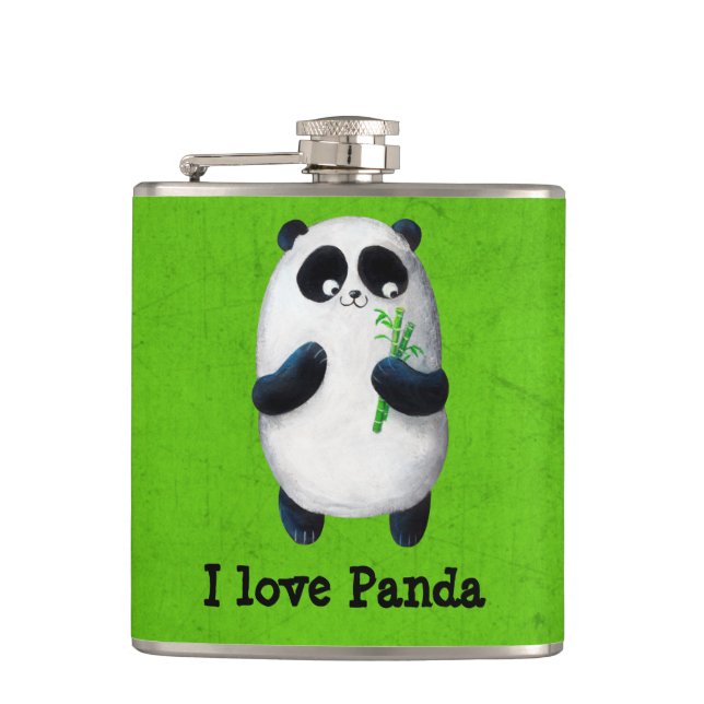 I love Panda Flask (Front)