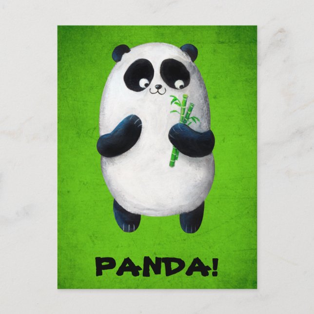 I love Panda Postcard (Front)