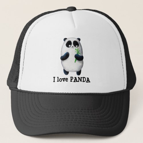 I love Panda Trucker Hat