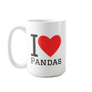 I love pandas coffee mug