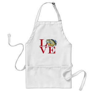 I Love Panfish Adult Apron