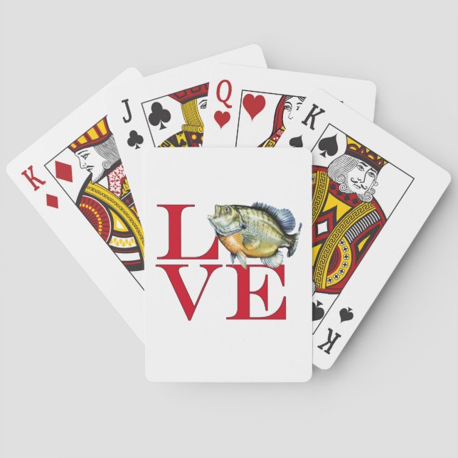 I Love Panfish Poker Cards (Back)