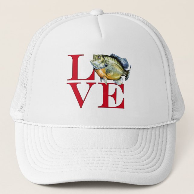I Love Panfish Trucker Hat (Front)