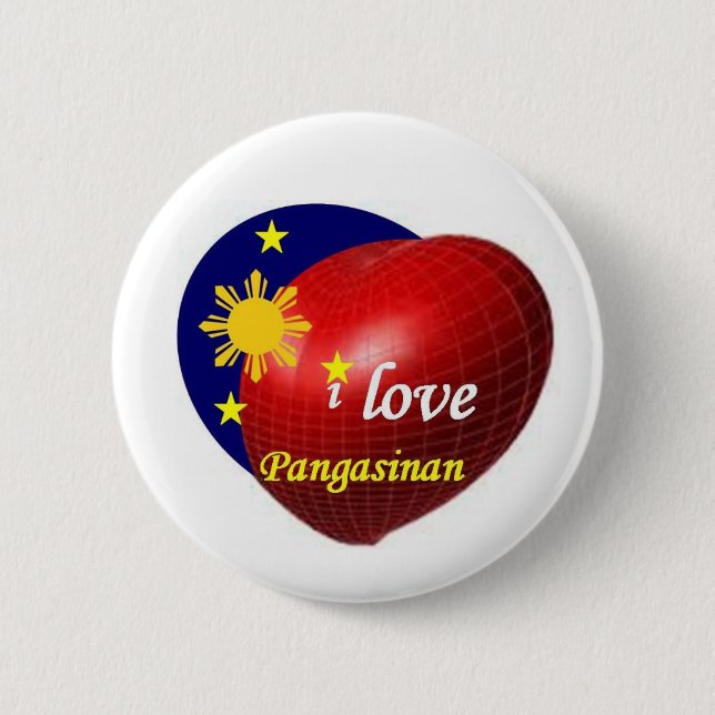 I love Pangasinan Button (Front)