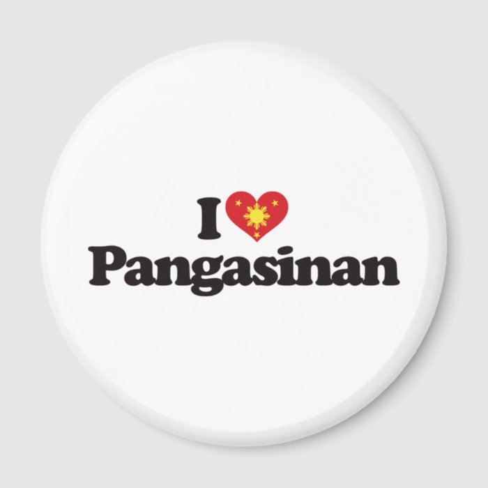 I Love Pangasinan Refrigerator Magnet