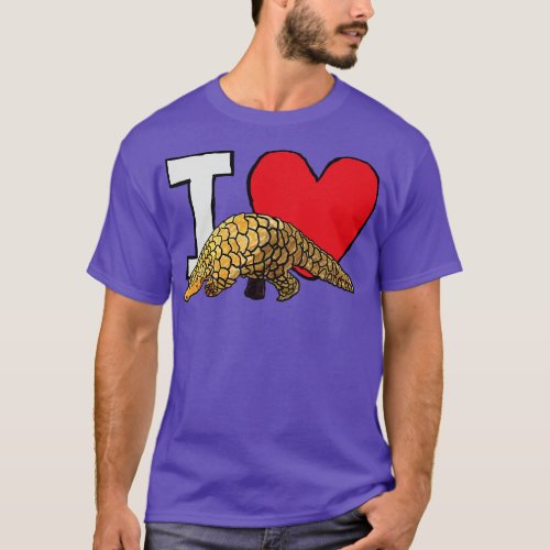 I Love Pangolins T_Shirt