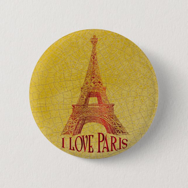 I love Paris Button (Front)