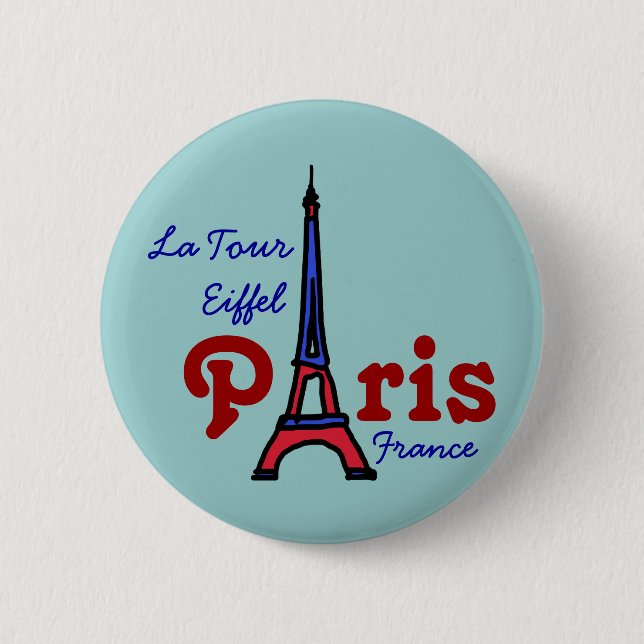 I love Paris Button (Front)