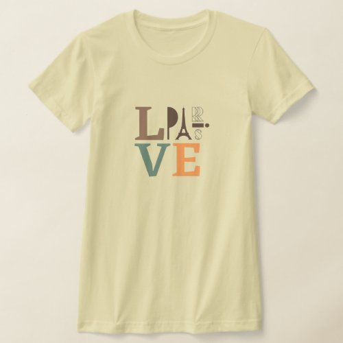 I love Paris_design T_Shirt for women