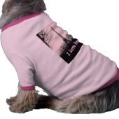 "I Love Paris" dog t-shirt (Side)
