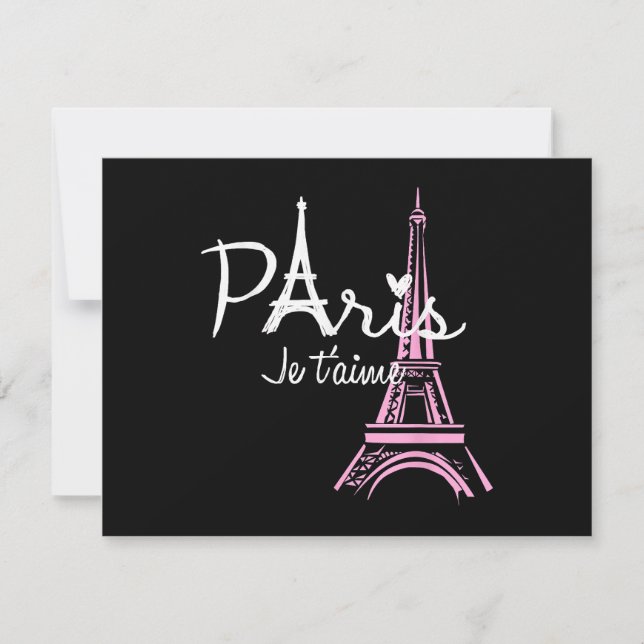 I Love Paris Eiffel Tower France French Souvenir (Front)