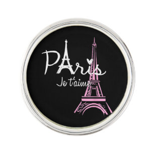 I Love Paris Eiffel Tower France French Souvenir Lapel Pin