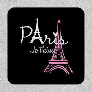 I Love Paris Eiffel Tower France French Souvenir Patch