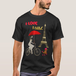 I Love Paris Eiffel Tower France French Souvenir T-Shirt