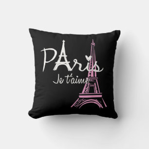 I Love Paris Eiffel Tower France French Souvenir Throw Pillow