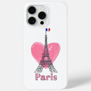 I Love Paris Eiffel Tower France Gift iPhone 15 Pro Max Case