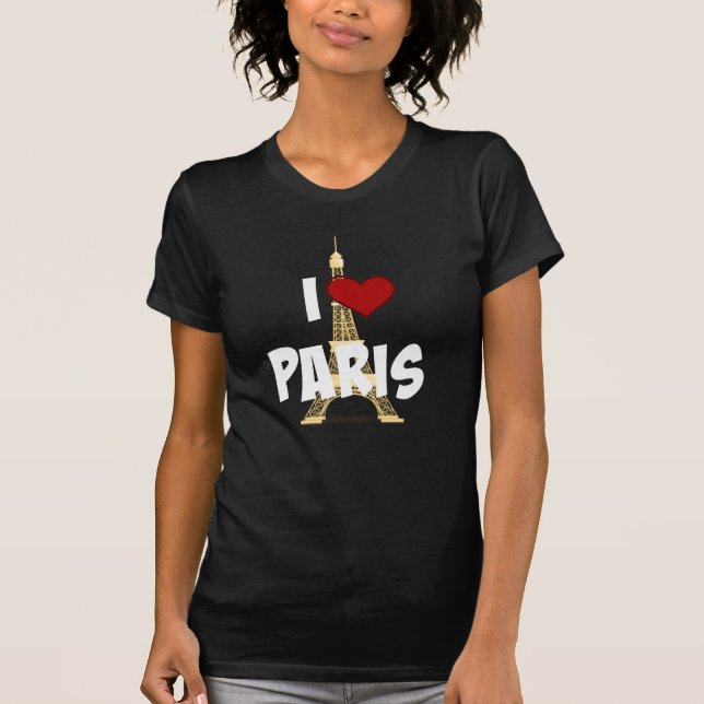 "I Love Paris," Eiffel Tower T-Shirt (Front)