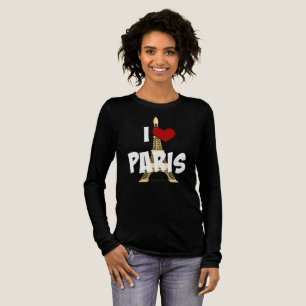 "I Love Paris," Eiffel Tower Tri-Blend Shirt