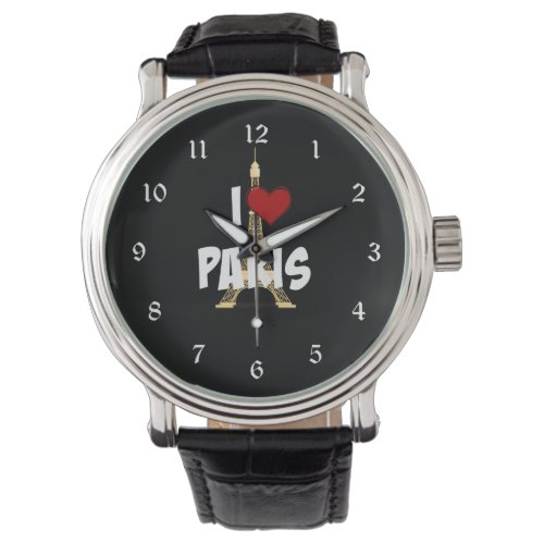 "I Love Paris," Eiffel Tower Watch