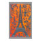 I Love Paris Gray Border Poster small