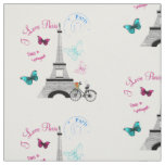 I Love Paris In Springtime Fabric