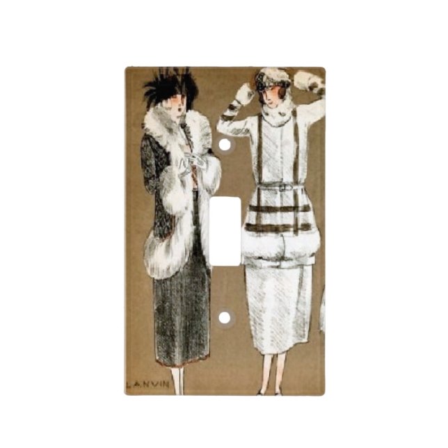 I Love Paris in the Fall - A Light Switch Cover (Front)