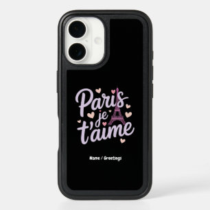 I Love Paris Je t'aime Eiffel Tower France T-Shirt iPhone 16 Case