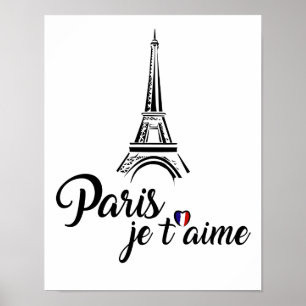 I Love Paris Je t'aime Poster