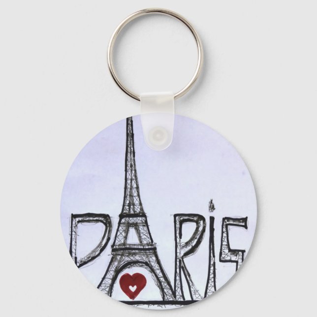 I love Paris Keychain (Front)