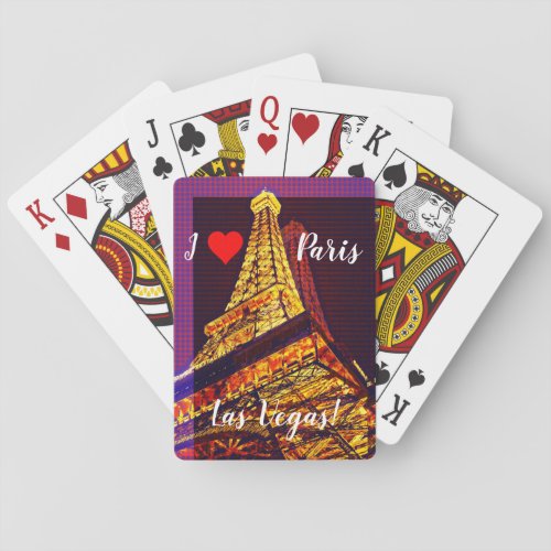I Love Paris Las Vegas Classic Playing Cards