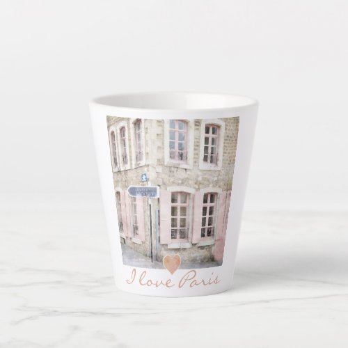 I Love Paris Latte Mug