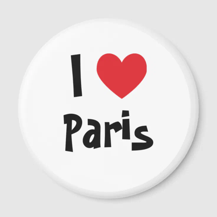 I Love Paris Magnet | Zazzle