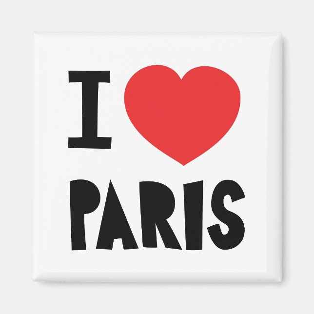 I love Paris Magnet (Front)