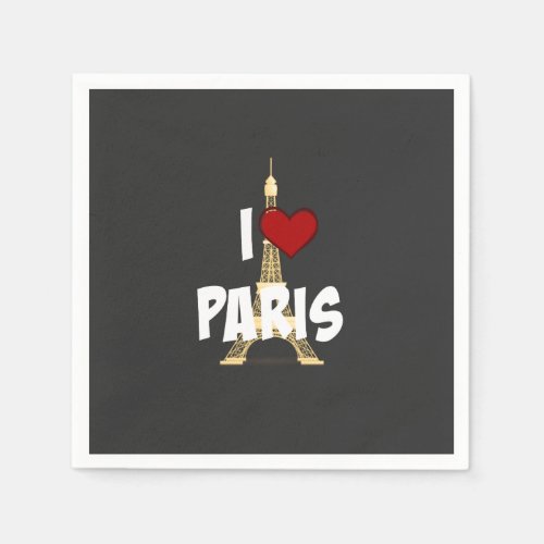 I Love Paris Napkins