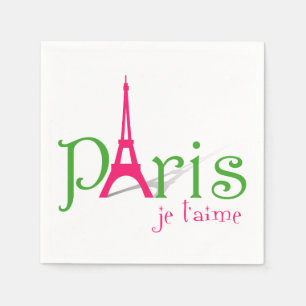 I love Paris Paper Napkins