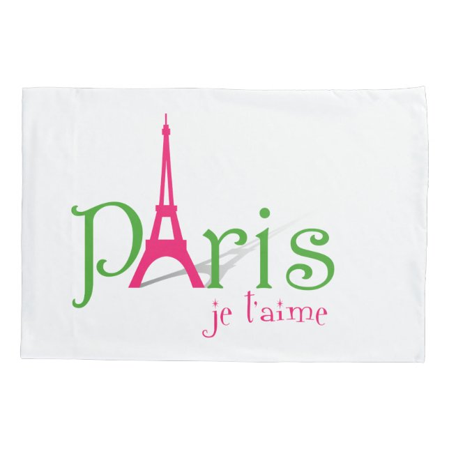 I love Paris Pillowcase (Back)
