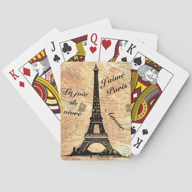 I Love Paris Poker Cards (Back)