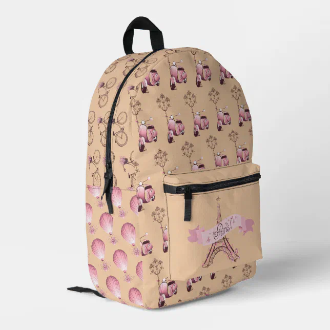 Parisian Print Women\'s Backpack Amazon.com: YQxwJL Paris Eiffel Tower France Print Laptop  main image 2