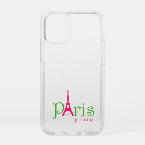 I love Paris Speck iPhone 12 Mini Case