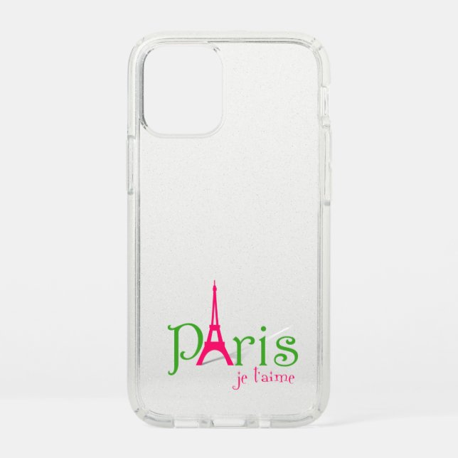 I love Paris Speck iPhone 12 Mini Case (Front)
