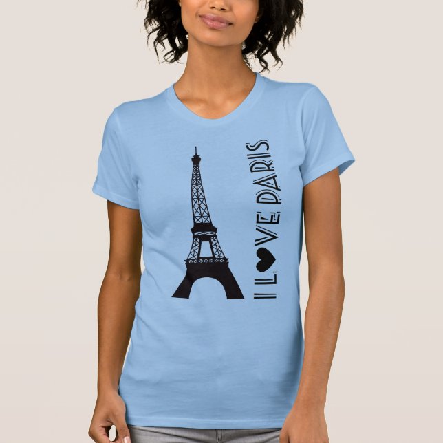 I Love Paris | The Eiffel Tower T-Shirt (Front)