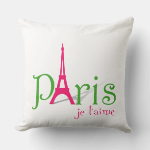 I love Paris Throw Pillow